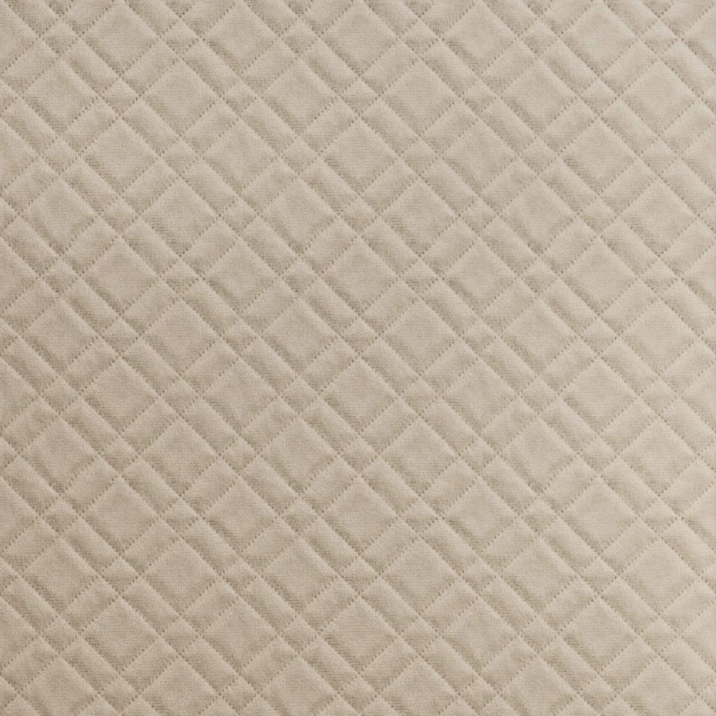 Tecido Para Sofá e Estofado Veludo Matelassê 02 Bege - Largura 1,40m - VMAT-02