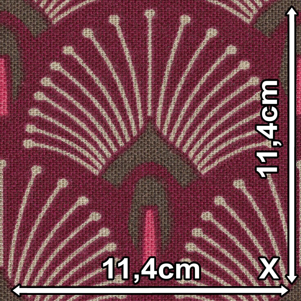 Tecido Impermeabilizado Para Sofá e Estofado Astúrias 108 Estampado Geométrico Vermelho Largura 1,40m - AST-108